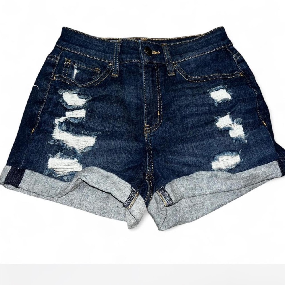 Distressed Jean Shorts
